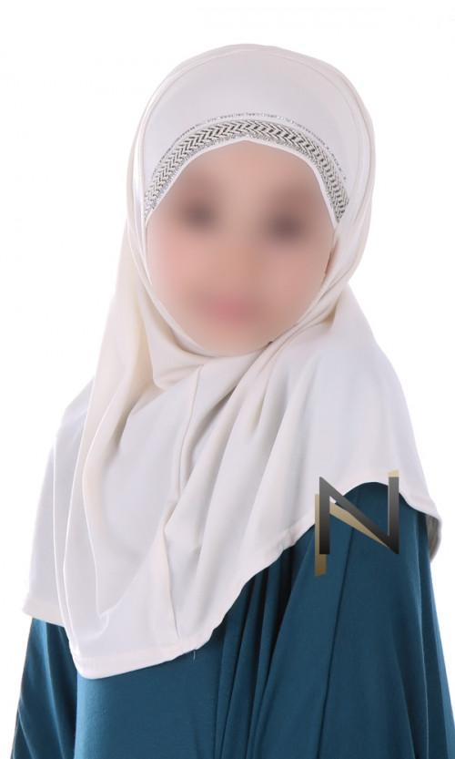 Hijab MSE11 Strass und Stickerei