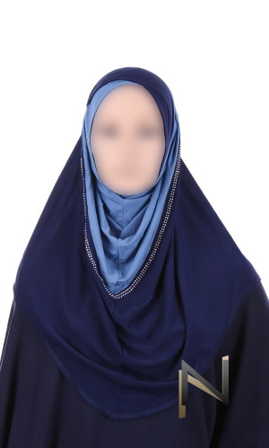 Hijab MS19 zweifarbig