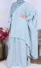 Suit  2 pieces Saphyr jilbab style (fabric same as Medina silk )