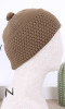 Wolle Chechia Mütze CH08 kleiner Pompon