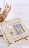 Premium Geschenkbox COF018: Gebetsteppich, Quran in Arabisch und Französisch und Tasbih
