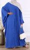 Abaya 2-stück Safaa Kimono und ärmelloses Kleid aus Baumwoll-Leinen-Touch