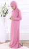 Kleid integrierter Hijab salat Mädchen RHE006 lycra stoff