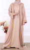 Abaya Dubai Safia 2 Stück Abaya-Kimono und Jazz-Unterkleid